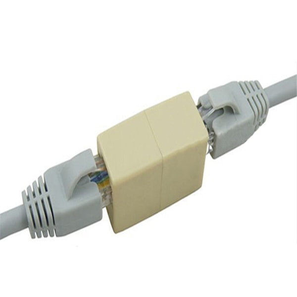 10 stk Netværk Ethernet Dual Straight Head Lan Kabel Joiner Coupler RJ45 Extender Netværkskabel stik
