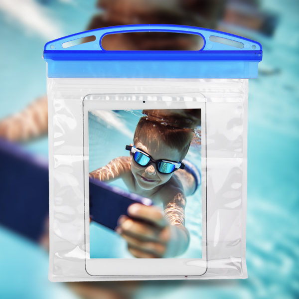 Plast utomhus surfplatta dator vattentät case cover bärväska påse för dykning simning