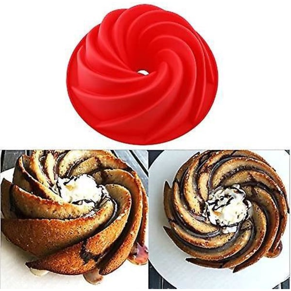 1 stk. Silikone Kageform Bageform Non-stick Bageform til Kager Brød Tærte, 23,7*8,2 cm