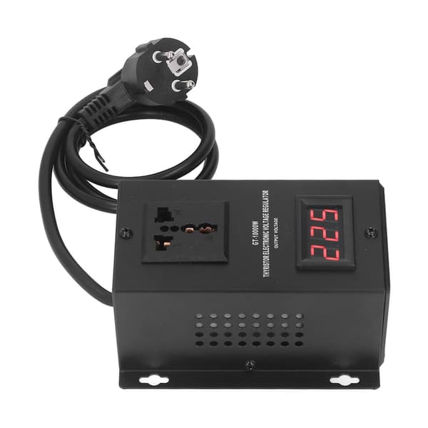 Elektronisk spenningsregulator 10000W tyristor Step Up Buck-omformer transformator EU-plugg 220V