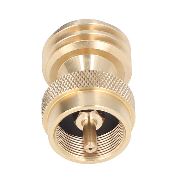 Propan Tank Adapter Liten Mässing Propan Påfyllningsventil Gas Tank Converter för Camping