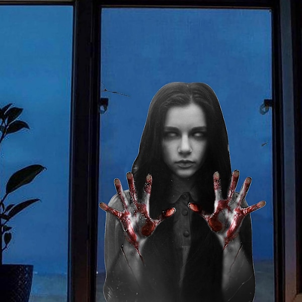 Pelottavat Halloween-haamu-seinätarrat kodin sisustukseen