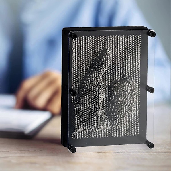 3D Nagel Skulpturer Metall Tall Konst Kreativ Ande Avkoppling 13 x 18 cm Nagelkonst Handavtryck Ansikte Metallstång Relief Effekt Väggskulptur Ram, Bla