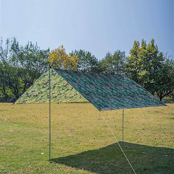 Multifunktionell Portabel Camping Tält Vattentät Presenning UV-Skydd Kraftig Solsegel Markis Solskydd för Utomhus BBQ Diverse Väder 300CMx290CM
