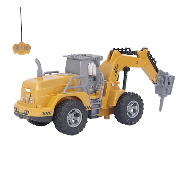 RC Grävmaskin 1/30 Skala Simulering Hög Hastighet 4 Kanaler Byggfordon Leksak för Barn Pojkar