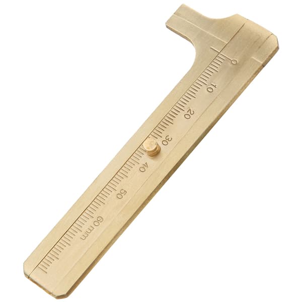 Messing skyvelære Valnøtt armbånd Måleverktøy Smykker Testing Calipers8cm