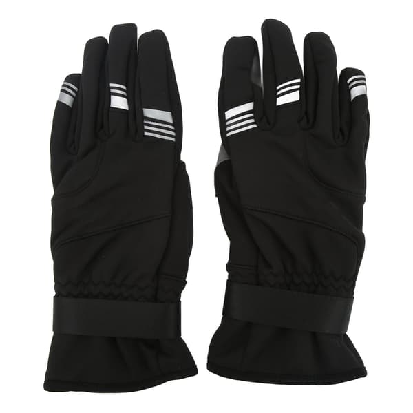 S089 Cykelhandsker Touchscreen Vindtætte Termohandsker Vinter Skihandsker Fuld Finger Sort L