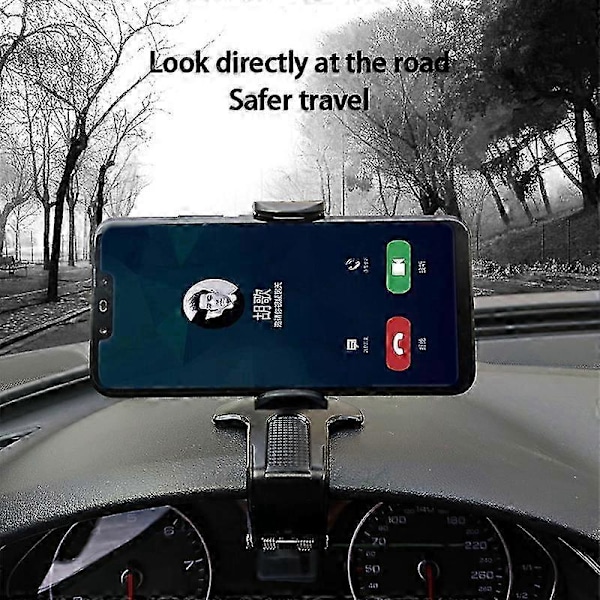360-Clamp Dashboard Mobil Biltelefonholder Monteringsstander Vugge GPS Universal