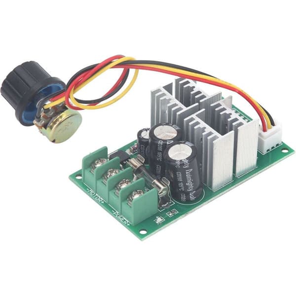 20A PWM-säädin 6-60V DC-moottoreille nopeudensäädöllä ja potentiometrillä