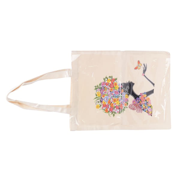 Karakterfigurmønster Diamantmaleri Tote Bag Rhinestones Maleri Handlepose KitBB022