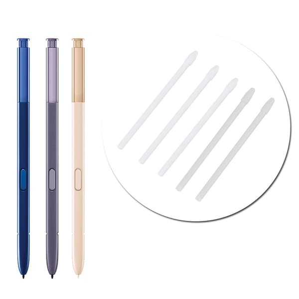 Stylus S Pen Spidser Pen Refill Værktøjssæt til Samsung Galaxy Note 8/9 Tab S3/4 (Hvid)