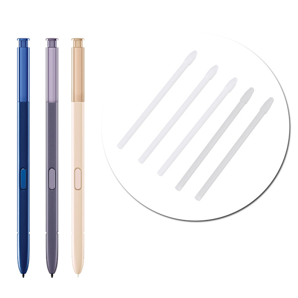 Stylus S Pen Tips Penna Refill Tool Set för Samsung Galaxy Note 8/9 Tab S3/4 (Vit)