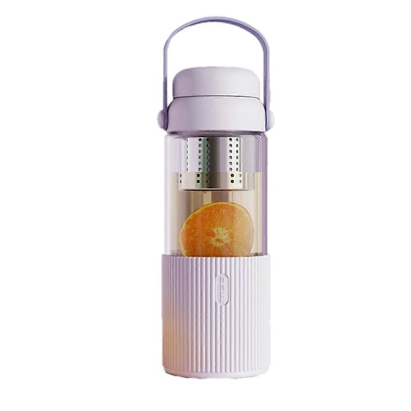 520ML Transparent Kaffekrus i Glas med Låg C