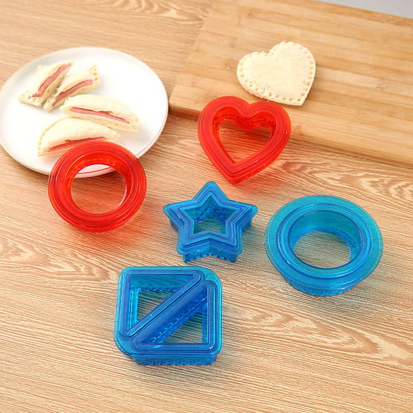 Hjerteformet sandwichkutter og forsegler brøddecruster pannekakemaker DIY-kuttere Bento Box Sandwich Decruster Pressform for barn
