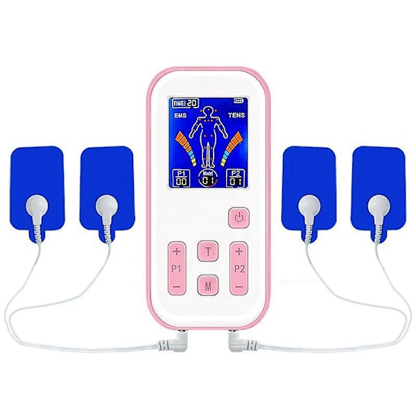 Professional Rechargeable Portable Tens + Ems Unit - Powerful Pain Relief and Muscle Stimulator