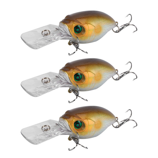 3PCS Djupdykande Skrapa Lockbete Konstgjord Simulering Livsliknande Bete Fiskeutrustning5#