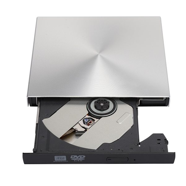 USB3.0-asema Työpöytä Kannettava Ulkoinen Optinen Asema DVD-poltin WIN98 / ME / 2000 / XPSilver Grey