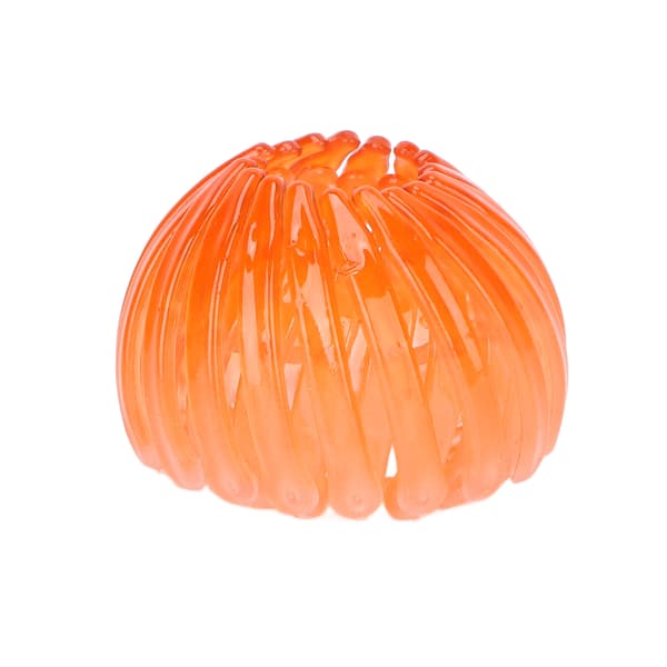 Fugleredeformede hårklemmer Kvinner Jenter Elegant utvidbar knute Hestehaleholder Hårtilbehør Oransje