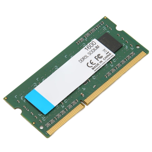 DDR3L SODIMM 1600MHz RAM 64Bits Bredde 204Pin Dataforbindelse Plug and Play 1600MHz RAM til Laptop 4GB
