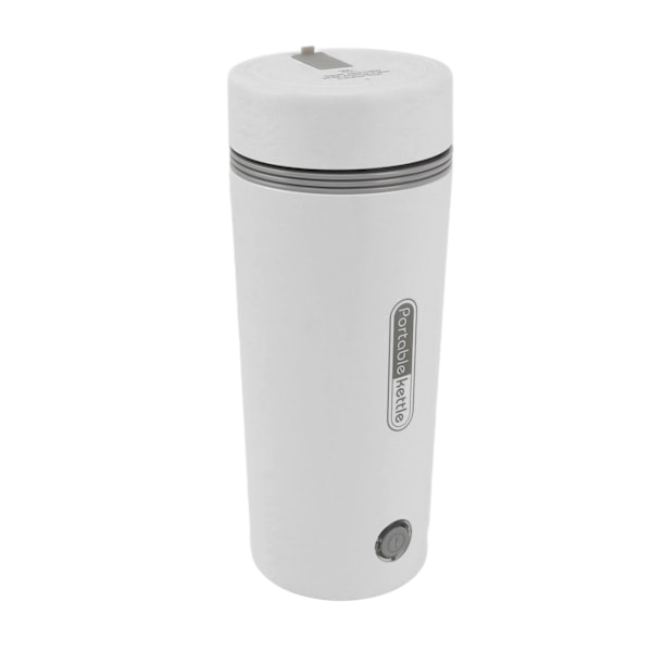 Reise Elektrisk Vannkoker 300W 350ml Rustfritt Stål Automatisk Isolering Bærbar Mini Varmvannsbereder for Kaffe Te Hvit EU Plugg 220V 50HZ