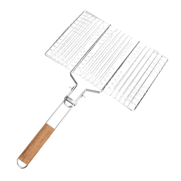 BBQ Trådnätsgrillnät Grillad Fiskklämma Utomhus Campingverktyg