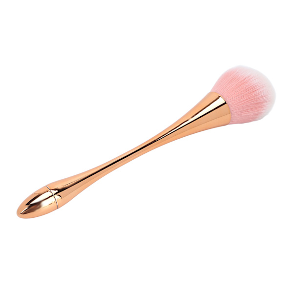 Poskipunasivellin pehmeät hiukset Tyylikäs poskipuna meikkiharja Kosmeettinen työkalu meikkitaiteilijalle (Rose Gold)