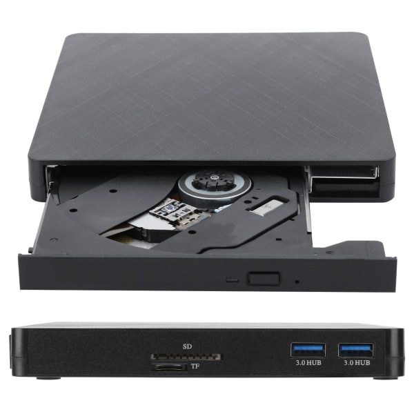 XD010 ulkoinen CD-DVD-asema USB 3.0 optisen aseman kirjoitussoitin PC-pöytätietokoneelle