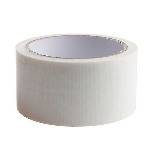 10m X 50mm Vandtæt Klæbende Lærreds Duct Tape Rulle Håndværk Reparation 8 Farver Hvid