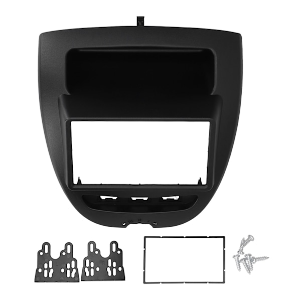 Dash Car Stereo Radio Fascia 2 DIN Control DVD Navigation Panel Frame Passar för CITROEN C1 2005‑2014