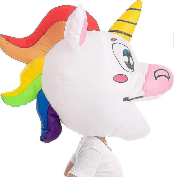 Halloween Helkropps Bobblehead Oppustelig Kostume Lufthovedmaske Halloween Kostume B