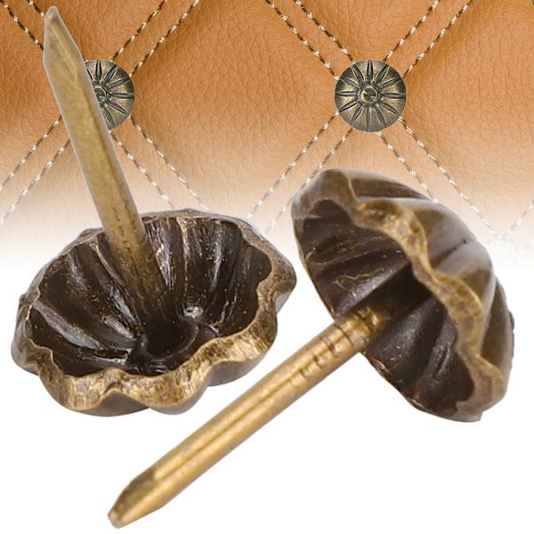 150 stk. møbelpolstringssøm Retro Glansmønster Sofa Dekoration DIY Tøj Tilbehør Jern 11MM