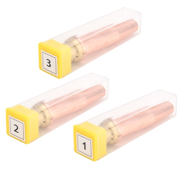 3 stk propanskjærespiss Isobarisk gassbrennermunnstykke for flammeskjæremaskin 0,9 mm 1,2 mm 1,5 mm