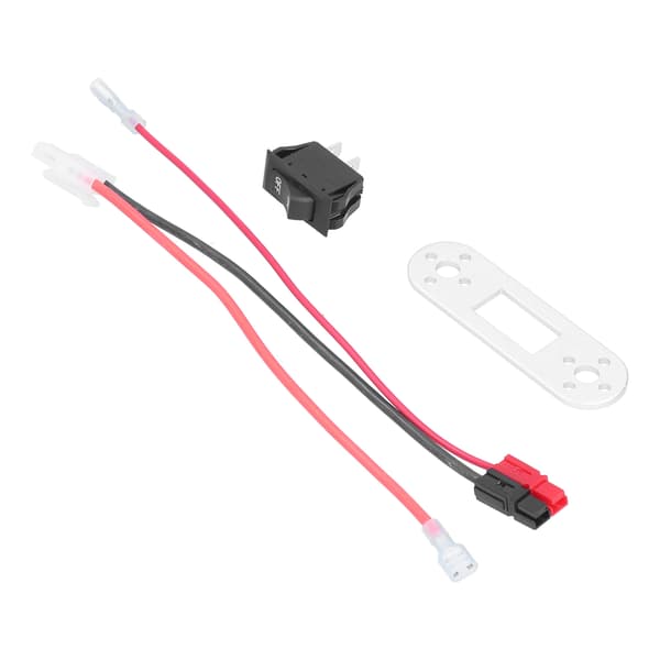 For Tamiya-stil kontakt med mini vippebryter, solid, holdbar, sikker, effektiv batteriladekabeladapter 125 250VAC