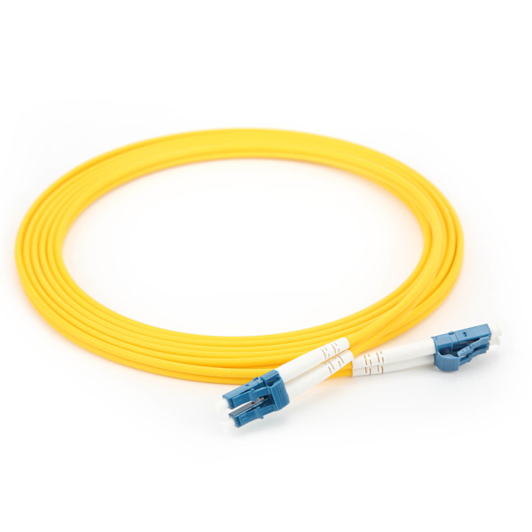 Fiberoptisk patchkabel Kabelbyglingstråd tilbehør LC/UPC‑LC/UPC‑SM‑DX‑3.0‑3M‑PVC