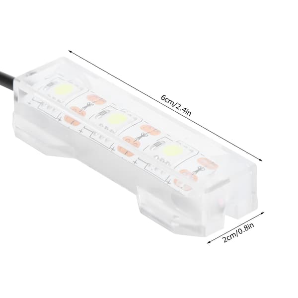 Mini LED-lampe for skrivebordsakvarium, perfekt dekorasjon for lite akvarium med vannplanter