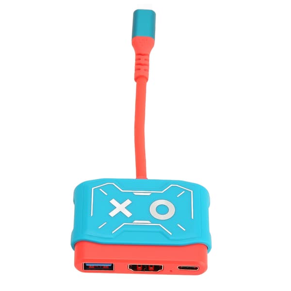 USB C til HD Multimedia Interface Videoomformer 3 i 1 HD 4K Plug and Play Omformeradapter for Switch for MacBook