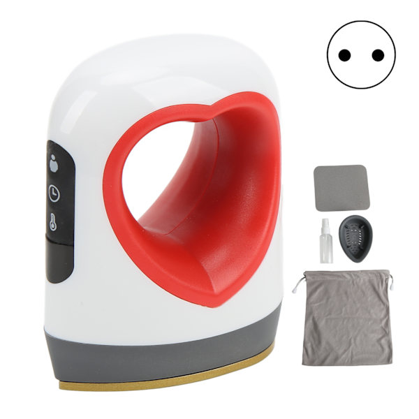 Mini varmepresse 4 niveauer temperatur Håndholdt design Lille varmepresse maskine med LCD-skærm til hatte sko tasker 220V EU-stik