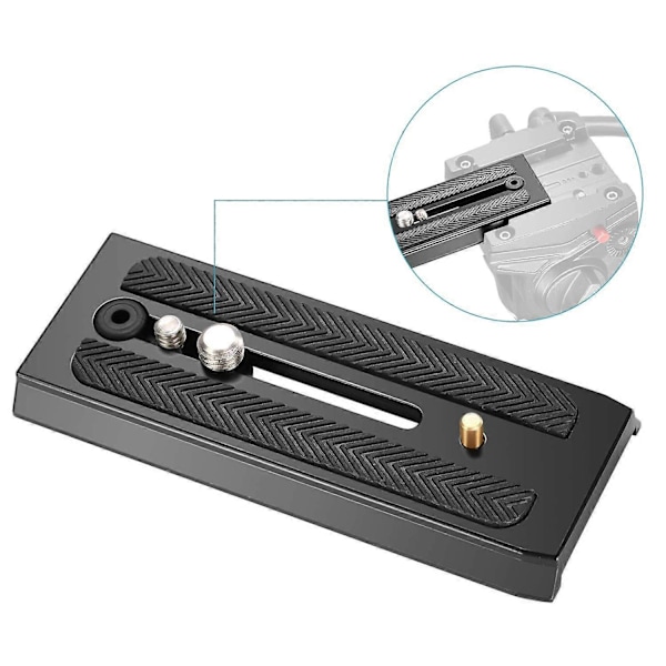 Pikakiinnityslevy 1/4 ja 3/8 kiinnitysruuveilla Manfrotto 501HDV 503HDV 701HDV MH055M0-Q5 -malleille