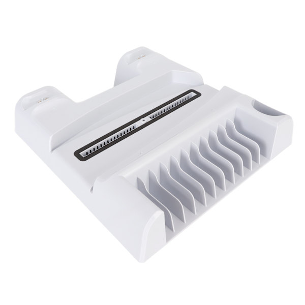 Konsol kølestation 3 blæserhastighed dobbelt controller oplader konsolstativ med 11 spilpladser til PS5 Digital Disc Edition