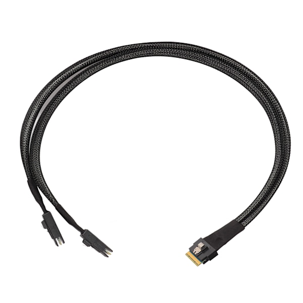 Mini SAS Cable 12 Gbps Fast Transmission SATA/ATA Interface 0.5m Length SFF8654 8I to 2xSFF8087 Cable