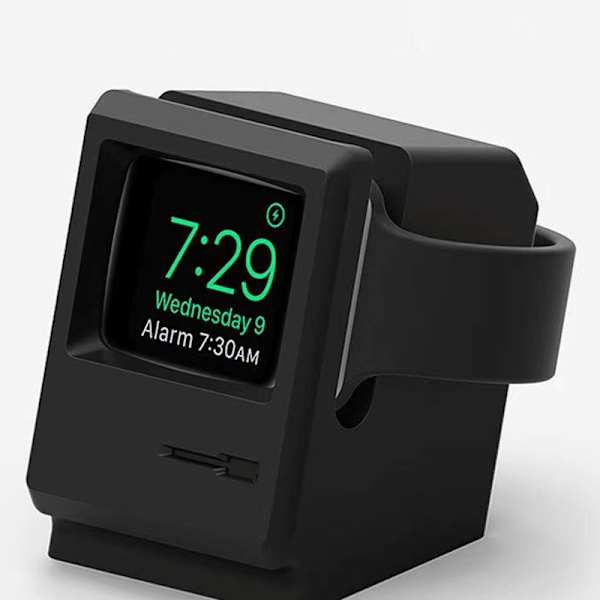 Watch Silikonkompatibelt Bärbar Multifunktionell Watch för IWatch Black