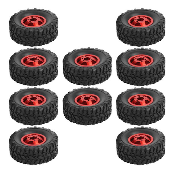 6WD gummihjul aluminiumslegering hjulnav til WPL B24 B36 1/16 RC bil opgradering del rød