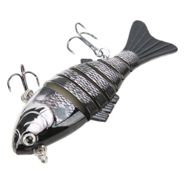 Fiskebete, hållbart, imitationsplast, falskt, multiledat, simbete, långsamt sjunkande glidbete 4#