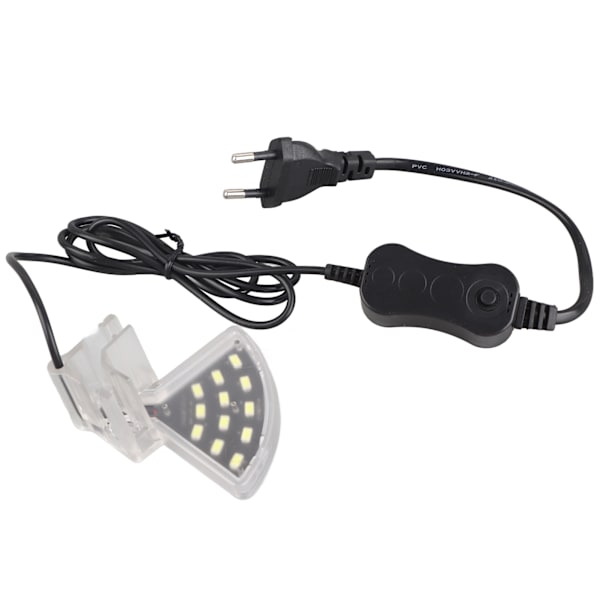 5W LED Akvarielys Dobbelt Række LED Akvarielampe Klemme På Lampe til Akvarium