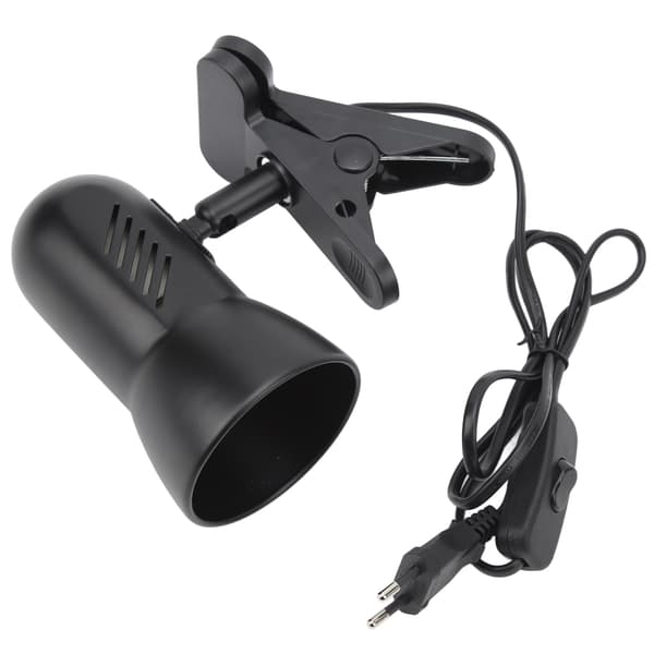 LED Klemmelampe Arbeidslampe 360 Graders Roterbart Hode E27 Bordlampeholder Plug and Play Clip On Leselys EU Plugg 85‑265V