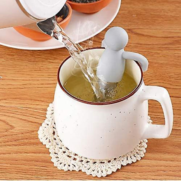 Søt te-infuser i rustfritt stål med silikonhåndtak - sett med 2
