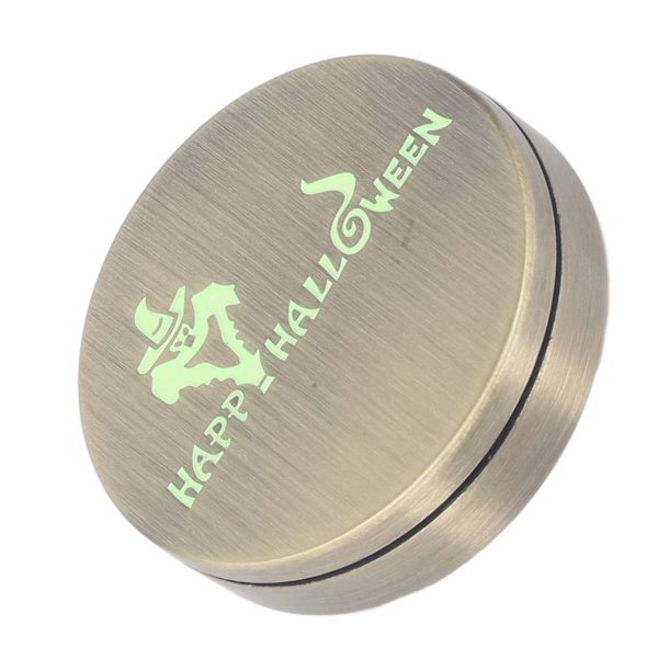 Metallskjutreglage Sensoriskt Leksak Rund Forma Glow in The Dark Lindra Stress Fingertopp Tryckreglage Leksak Guld