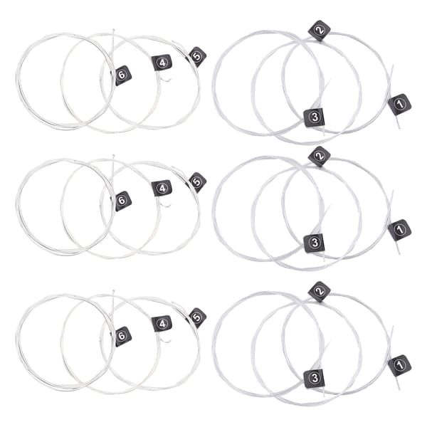 3 Set Klassiska Gitarrsträngar Ersättning Stabil Tonhöjd Nylon Silverpläterade Tillbehör NX35