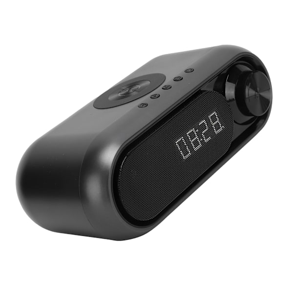 Trådlös laddning Bluetooth väckarklocka multifunktionell FM-radio sängbordshögtalare för hemmet