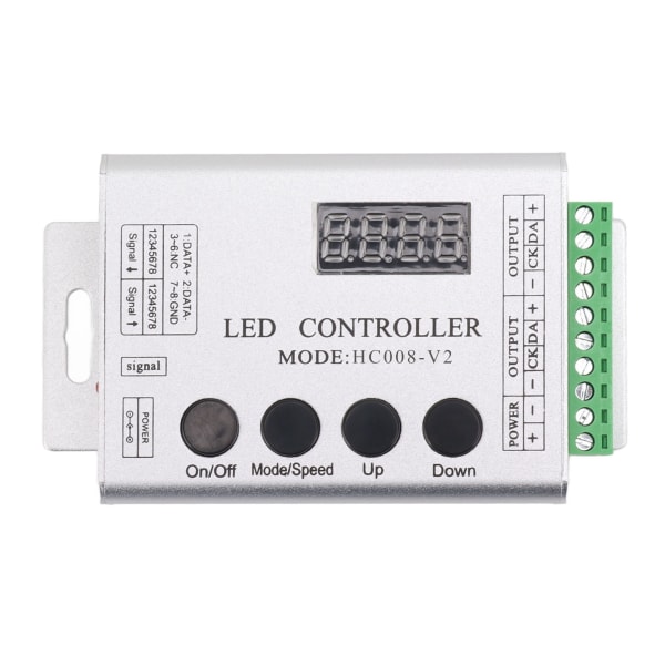 LED RGB -ohjain SPI-signaalille, valonauhaohjain 6803 1903 WS2811 WS2812B 5V - 24V